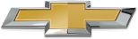 Chevrolet logo featuring a gold bowtie with a silver outline.