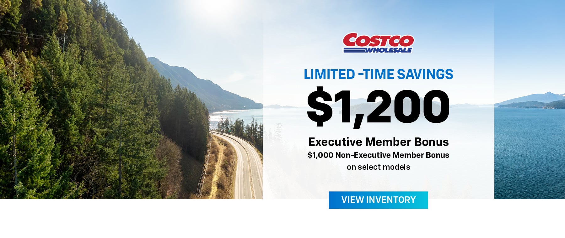 Upgrade your ride with a test drive for a chance to win $2,000. Featured are two cars.